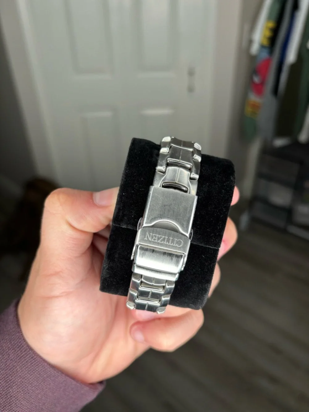 Citizen Silver Stainless Steel Watch with Blue Dial - Picture 2 of 6